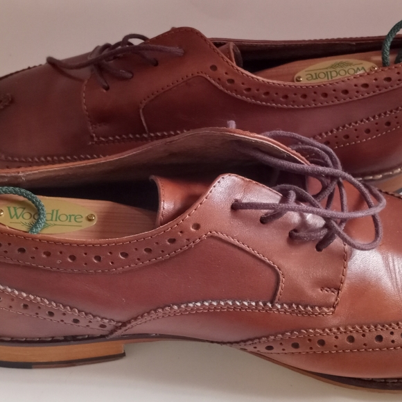 Men's Aston Grey Size 10 1/2 Laced Front Case Shoes w/adjusted Woodlawn Stretche - Picture 4 of 12